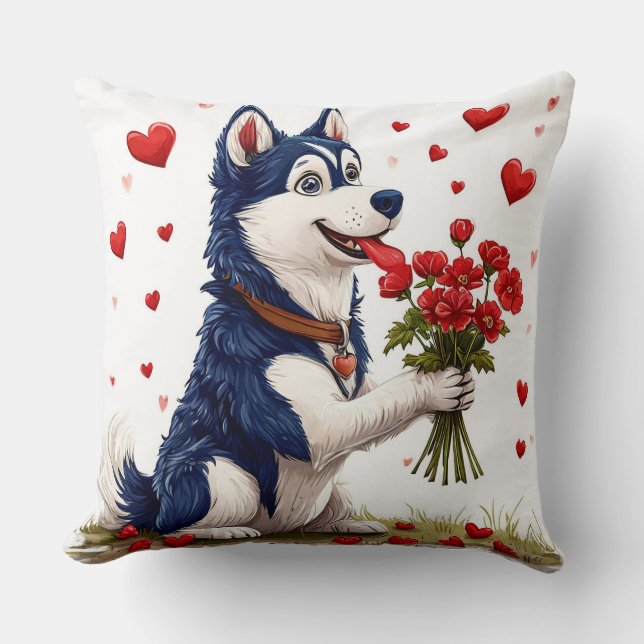 Niedlicher Valentinstag Kissen (Vorderseite)