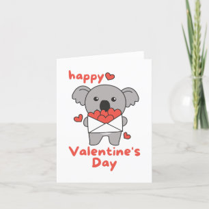 Niedlicher Valentinstag Koala Feiertagskarte