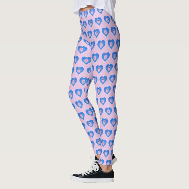 Niedlicher Valentinstag Leggings (Links)