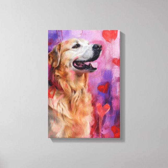 Niedlicher Valentinstag Leinwanddruck (Vorderseite)