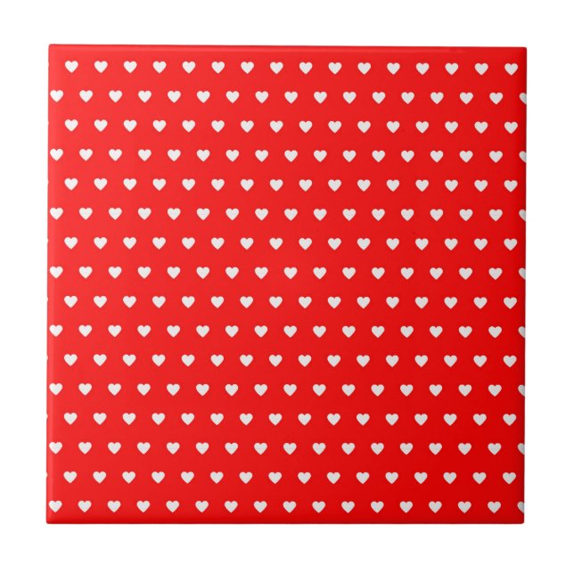 Niedlicher Valentinstag Liebe Fliese (Vorderseite)