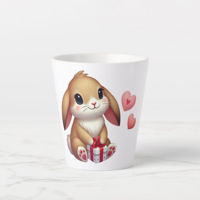 Niedlicher Valentinstag Milchtasse (Vorderseite)