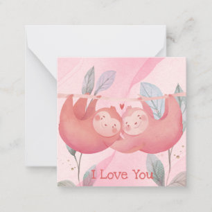 Niedlicher Valentinstag Mitteilungskarte