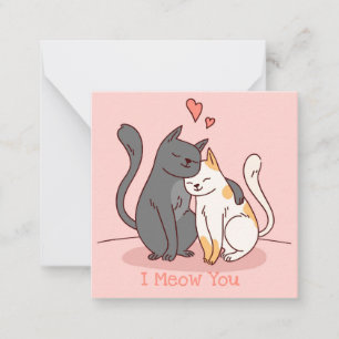 Niedlicher Valentinstag Mitteilungskarte