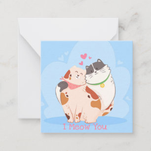 Niedlicher Valentinstag Mitteilungskarte