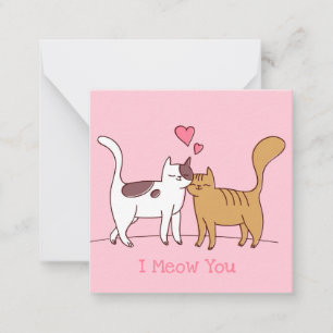 Niedlicher Valentinstag Mitteilungskarte