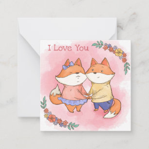 Niedlicher Valentinstag Mitteilungskarte