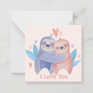 Niedlicher Valentinstag Mitteilungskarte
