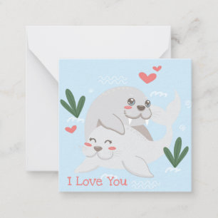 Niedlicher Valentinstag Mitteilungskarte