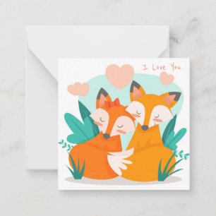 Niedlicher Valentinstag Mitteilungskarte