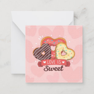 Niedlicher Valentinstag Mitteilungskarte