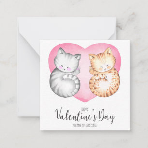 Niedlicher Valentinstag Mitteilungskarte