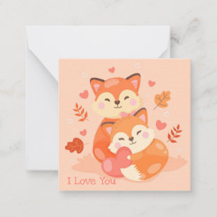 Niedlicher Valentinstag Mitteilungskarte