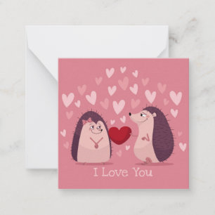 Niedlicher Valentinstag Mitteilungskarte