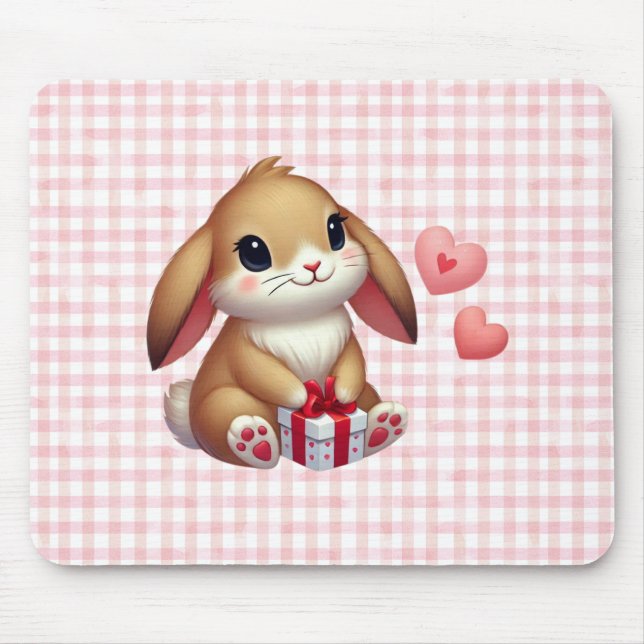 Niedlicher Valentinstag Mousepad (Vorne)