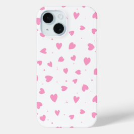 Niedlicher Valentinstag Pink Hearts iPhone / iPad Case-Mate iPhone Hülle