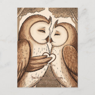 Niedlicher Valentinstag Postkarte