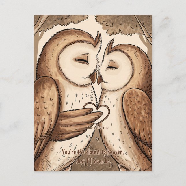 Niedlicher Valentinstag Postkarte (Vorderseite)