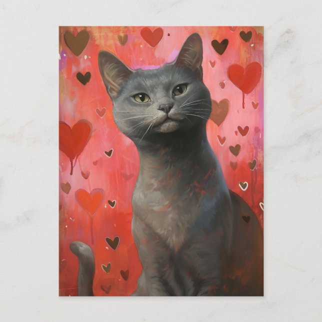 Niedlicher Valentinstag Postkarte (Vorderseite)
