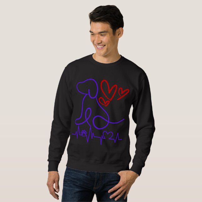 Niedlicher Valentinstag Sweatshirt (Vorne ganz)