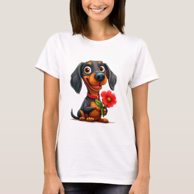 Niedlicher Valentinstag T-Shirt (Vorderseite)