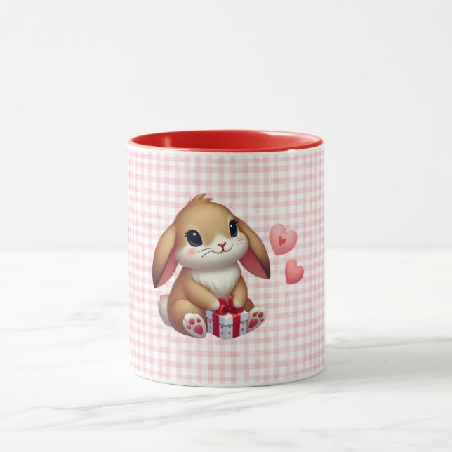 Niedlicher Valentinstag Tasse (Zentrum)