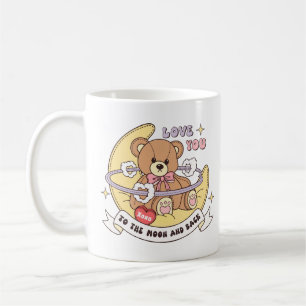 Niedlicher Valentinstag Teddybär Kaffeetasse