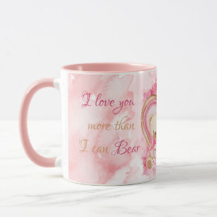Niedlicher Valentinstag Teddybär Tasse