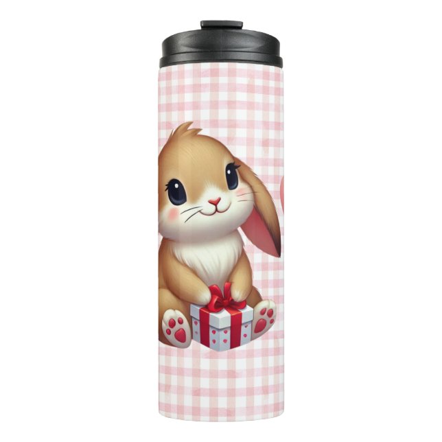 Niedlicher Valentinstag Thermosbecher (Vorderseite)