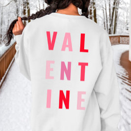 Niedlicher Valentinstag (weiß/rosa) Sweatshirt