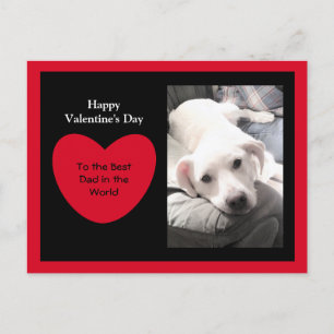 Niedlicher Valentinstag Welpenhund Postkarte