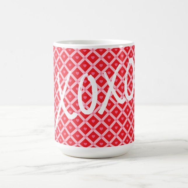 Niedlicher Valentinstag XOXO Kaffeetasse (Mittel)