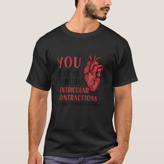 Niedlicher Valentintagslehrer T-Shirt (Vorderseite)