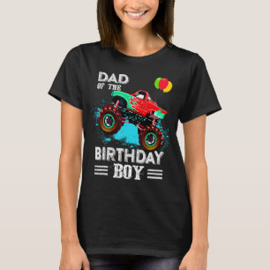 Niedlicher Vater eines Monster Truck Geburtstagski T-Shirt