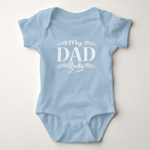Niedlicher Vater Rock Baby Boy Wortart Strampler