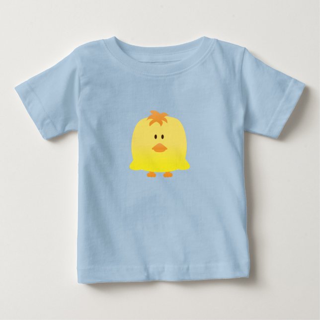 Niedlicher Vector Art of Baby Chicken T-shirt (Vorderseite)