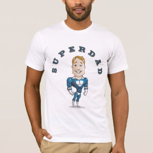 Niedlicher Vector Super Vater T-Shirt
