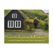 Niedlicher verbindender Schriftart Unsere neue Zuh