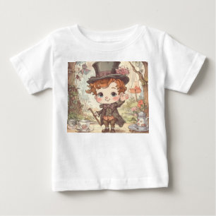 Niedlicher Verrückter Hatter Whimsical Wunderland  Baby T-shirt