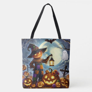 Niedlicher, verspielter Halloween-Vogelscheuche & 