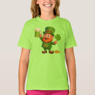 Niedlicher/verspielter Leprechaun St. Patrick's Da T-Shirt