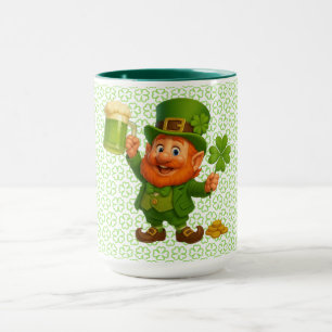 Niedlicher/verspielter Leprechaun zum St. Patrick' Tasse