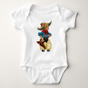 Niedlicher Vintager Cowboy Baby Strampler