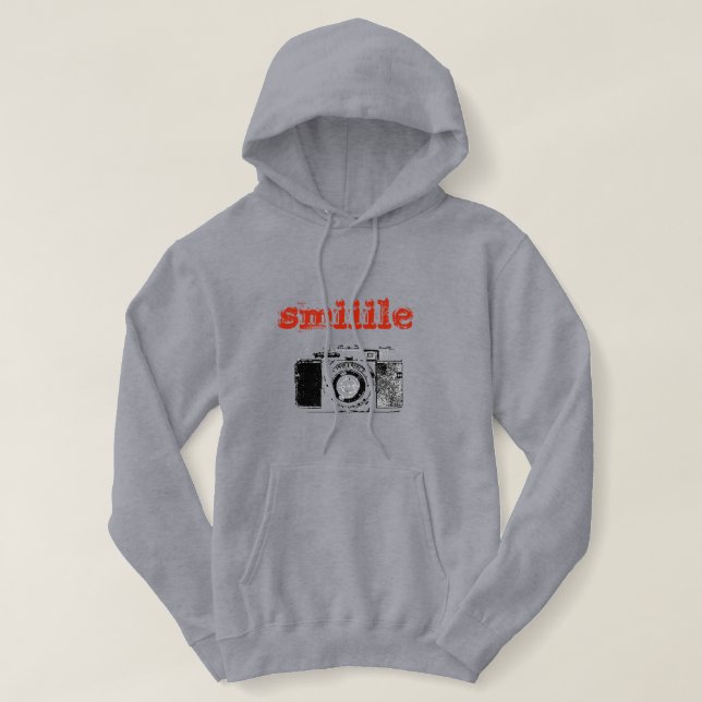 Niedlicher Vintager Fotograf Hoodie (Design vorne)