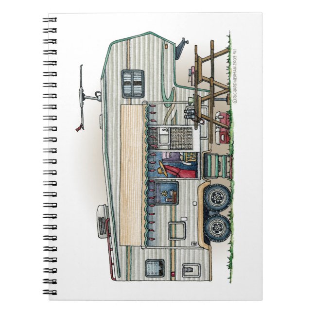 Niedlicher Vintager fünftes Notizblock (Vorderseite)