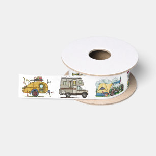 Niedlicher Vintager fünftes Satinband