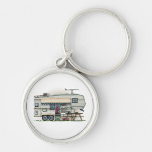 Niedlicher Vintager fünftes Schlüsselanhänger