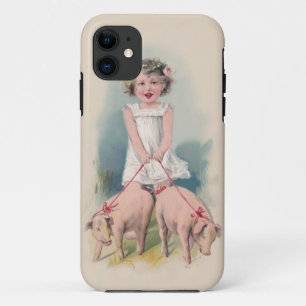 Niedlicher Vintager Iphone Fall - junge Gril Case-Mate iPhone Hülle