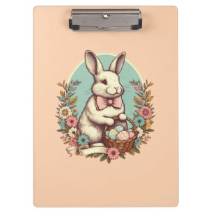 Niedlicher, Vintager Osterhase/Ei/Korb Klemmbrett