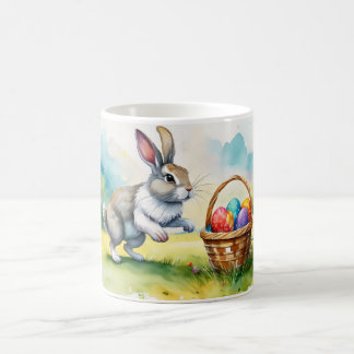Niedlicher Vintager Osterhase Kaffeetasse